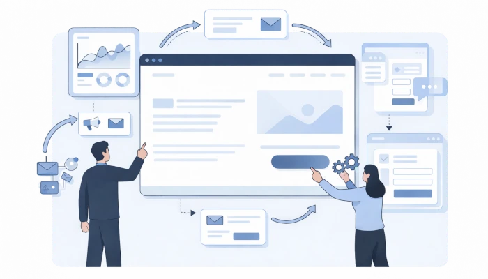 Website and product planning illustration